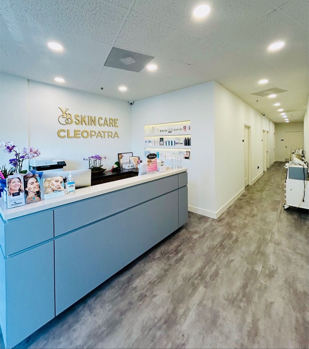 Actual YB Skincare reception area